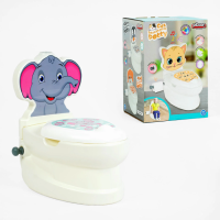 Дитячий горщик - унітаз зі звуковими ефектами, знімний горщик, тримач для паперу, «Слоненя»