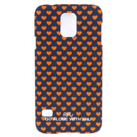 Чехол ARU для Samsung Galaxy S5 Hearts Dark Blue