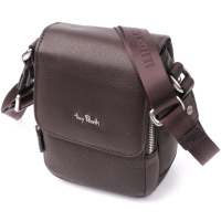 Компактна чоловіча сумка з м'якої натуральної шкіри 720844_1 (9027-12.5 moro) Коричневий