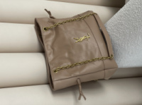 Сумка Saint Laurent Jamie in Leather бежевий