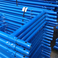 Облегченные строительные леса рамные, секция 2х3х0.7м