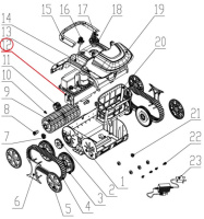 Приводний двигун до пилососа Wybotics WY200 (No 12 B.WYBOT S1.04.001)