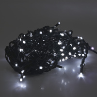 Гирлянда БАХРОМА 120 LED White, черная изоляция, уличная, 5х0,7м, BOX