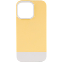 Чохол Apple iPhone 13 Pro Max - TPU+PC Bichromatic (Creamy-yellow / White) - купити в SmartEra.ua