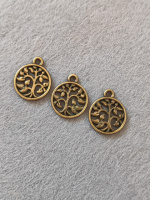 Подвеска металл/ 15мм/ бронза