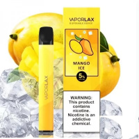 Vaporlax Mango Ice 800, Льодяне Манго 5%, 800 puffs, 500mAh Оригінал. VAPORLAX Mate Манго.