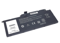 Аккумуляторная батарея для ноутбука Dell F7HVR Inspiron 15-7537 14.8V Black 3900mAh OEM