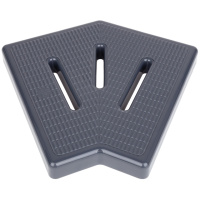 Кутовий елемент Aquaviva KKG-20-2 Classic для переливної решітки, 45°, 195х25 мм (сірий)