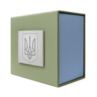 Коробка для годинника Boxes зелено-блакитна з срібним тризубом (1000-0386)