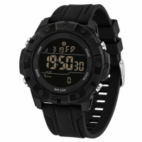 Чоловічий тактичний годинник Sanda 2193 All Black з водонепроникністю 5 ATM та підсвічуванням