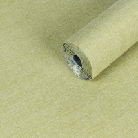 Льняные тёплые обои на самоклейке 2800х650х2мм Оливкового оттенка (D) SW-00001499