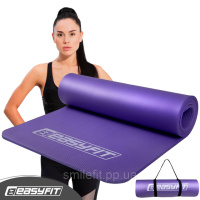Килимок для фітнесу та йоги EasyFit NBR 10 мм Фіолетовий