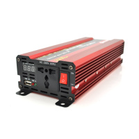 Инвертор напряжения NV-2000(1200Вт)+LCD, 12/220V, approximated, 1 универсальная розетка, клемы, Box