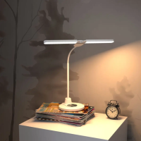 Настільна лампа для навчання та сну з бездротовою зарядкою телефону TB-29S Білий