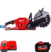 Машина відрізна акумуляторна безщіткова MILWAUKEE, M18 FCOS230-121, діаметр 230мм (зарядний пристрій М12-18 FC, 1 акумулятор М18