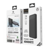 Внешний аккумулятор Power bank 10000 mAh Lenyes PX162 компактный универсальный на 2 входа Черный