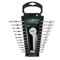 Набор ключей дюймовых комбинированных TOPTUL 12 шт. 1/4«-7/8» на холдере GBAC1201