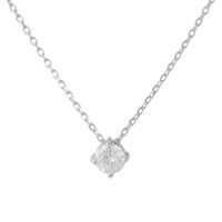 Серебряное колье CatalogSilver с фианитами, вес изделия 2,41 гр (2073642) 400430 размер