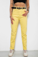 Джинси жіночі, колір жовтий, 182R00308