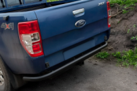 Задняя защита AK005 Black (2011-2018, нержавейка) для Ford Ranger
