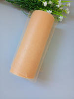 Фатин сетка / 15 см/  шампанское / отрез кратно 1 метр