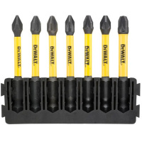 Набор бит DeWALT в касете для Tough Case, FlexTorq, L=57 мм, Рh1,Рh2-2шт,Рz1,Рz2-2шт.Рz3 (DT70819)