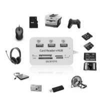 Картридер для чтения карт-концентраторов HUB USB Combo 2.0 USB/MS/MS Pro DUO/SD/M2/MMC/MicroSD