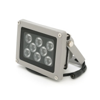 ИК-прожектор YOSO. 12V, 16W, 8LED, IP66, 850Нм, угол обзора 60°, дальность до 30м. 110 * 86 * 63мм