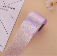 Стрічка 6 см з блиском. Колір: Бузковий