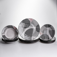 Столовий сервіз на 6 персон 18 предметів набір порцелянових тарілок HP-HK-A3