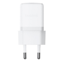 Мережевий зарядний пристрій з кабелем Baseus Palm Fast Charger 1C 20W EU Moon White (with Baseus Cable USB-C to USB-C 1m Moon White) (P10111602213-01)