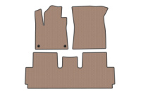 Резиновые коврики Carsuit (для Grand, 2 ряда, бежевые) для Citroen C-4 Picasso 2013-2022 гг
