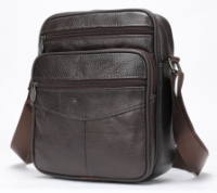 Мессенджер мужской кожаный 20346 Vintage Коричневый