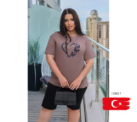 Жіноча футболка з малюнком «Spark» оптом | Батал