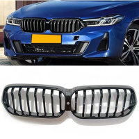 Ноздри 1-Bar (2020-2023, Черный Глянец) для BMW 6 серия G32 2017- гг