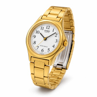 Жіночий годинник Casio LTP-1130N-7B класичний золотистий з мінеральним склом