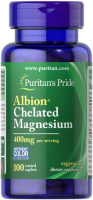 Puritan's Pride Albion Chelated Magnesium 400 mg 100 таблеток