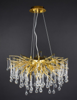 Люстра подвесная хрустальная 27226 Золото 40-190х60х60 см.