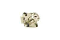 Замок меблевий FZB прямий для ДСП 138 Nickel (7-010)