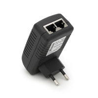 POE инжектор RITAR RT-PIN-18/18EU, 18V 1A (18Вт) с портами Ethernet 10/100Мбит/с, EU PLUG