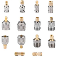 Набор переходников для антенн, адаптеры SMA на SMA BNC N PL259 SO239, 14 шт