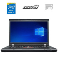 Ноутбук Б-клас Lenovo ThinkPad T530 / 15.6« (1600x900) TN / Intel Core i5-3320M (2 (4) ядра по 2.6 - 3.3 GHz) / 4 GB DDR3 / 120 GB SSD / Intel HD...