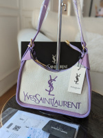 Сумочка Yves Saint-Laurent багет світло-бузковий