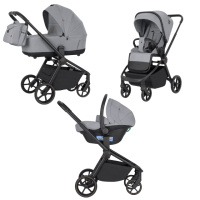 Коляска універсальна CARRELLO Epica CRL-8511 (3in1) Silver Grey /1/