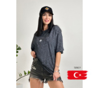 Жіноча футболка тай-дай з принтом «Joke»| Батал