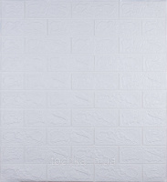 Самоклеюча декоративна 3D панель під білу цеглу 700x770x3 мм