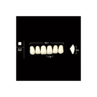 Гарнитур акриловых зубов, форма S2, 28 шт C1