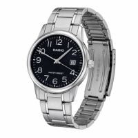 Чоловічий годинник Casio MTP-V002D-1B – Класична модель з датою та мінеральним склом