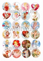 Вафельные картинки на тему: Свадьба; День Святого Валентина