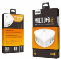 СЗУ 6USB 7A LDNIO A6801 QC 3.0 (білий)